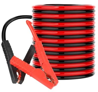 WQBQXNY Cable de Arranque de Emergencia for batería de Coche, Cable de Refuerzo, Cable de Arranque de Emergencia, Cable de Doble Cabeza extendido y Engrosado.(3 Meter)