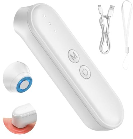 XAVURO Stylo Chauffant Électrique, Appareil de Soulagement des Démangeaisons par Chaleur Ciblée, Rechargeable pour Piqûres d'Insectes, Blanc