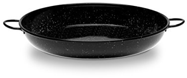 Vaello La Valenciana 4130 emaljerad stålgryta med handtag, 30 cm, svart