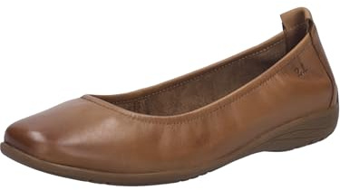 Josef Seibel Donna Ballerine Classiche Fenja 01, Signora Ballerine,Larghezza G (Normale),Sportivo,Ballerine,Scarpe estive,Marrone (Camel),43 EU / 9 UK