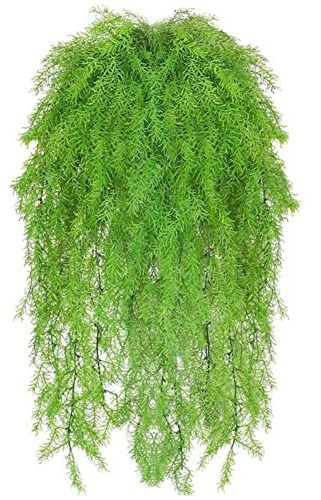 Bemvp 4 Unids Plantas Colgantes Artificiales Falsos Vides Vines Boston Helechos Plásticos Colgantes Plantas para Casas Oficinas Decoración
