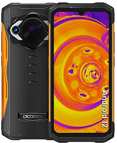 DOOGEE S98 Pro Utomhus mobiltelefon med värmekamera 256 x 192, 8 GB minne + 256 GB, Android 12 smartphone utan kontrakt, 20 MP mörkerseende + 48 MP kamera, Helio G96 6,3 tum FHD+