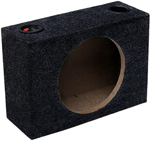 Bcowtte Cajas de altavoz universales selladas individuales de 8 pulgadas Caja de altavoz de coche Cajas de subwoofer de coche para música de coche