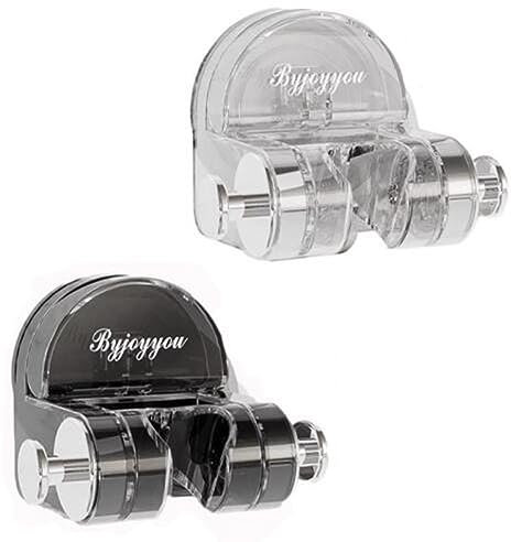 Support de pommeau de douche universel à ventouse intégrée, support de douche réglable, support mural transparent