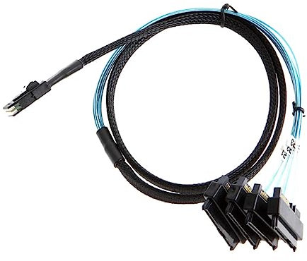 jojofuny 0.5m Cable for Hard Drive Mini Cord Sff Conversion High Speed Data Transfer Rate