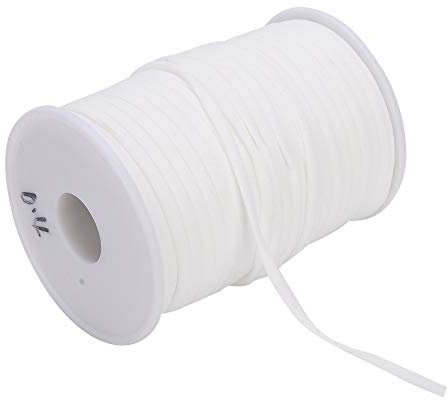 2 Rouleaux De Ruban élastique, Bande élastique De 0,2 Pouce De Large, Ruban élastique Pour la Couture, Ruban Pliable élastique Extensible Pliable Sur 4 Mm De Largeur, 60 Mètres De Longueur, Accessoire