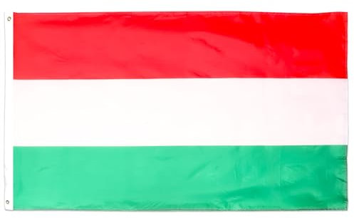 Große Ungarn-Flagge, 1,5 x 0,9 m, ungarische Flagge, Euro-Fußball-Fan, Dekoration für drinnen und draußen