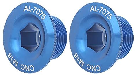 Culnflun Bike Kurbel Arm Bolzen Hochfestige Aluminiumlegierung Kurbelabdeckschraube Kappe für Prowheel Hollow integrierte Kurbel 2pcs 18mm