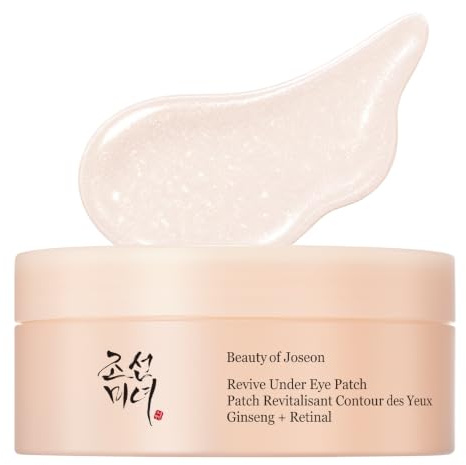 Beauty of Joseon Revive Under Eye Patch Retinal Ginseng for Puffy Under Eye Bag Masks Collagen Peptide Korean Skincare for Women and Men, 60 Sheets 30 Pairs