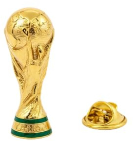 Official 2026 FIFA World Cup Edition - 1 Inch Gold Colored 2.5D Trophy Pin - Historical - Timeless Collector’s Item - Premium Weighted Zinc Alloy - Perfect for any Jacket Lapel, Hat or Shirt