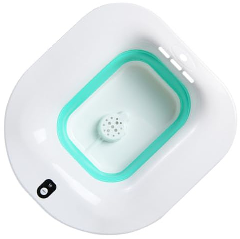 Abaodam Elektrisches Sitzbad fürs Wc Ergonomisches Sitzbecken für Schwangere und Senioren Faltbares Hygiene Waschbecken mit Breitem Rand Wellness Sitzbad zur Wochenbettpflege