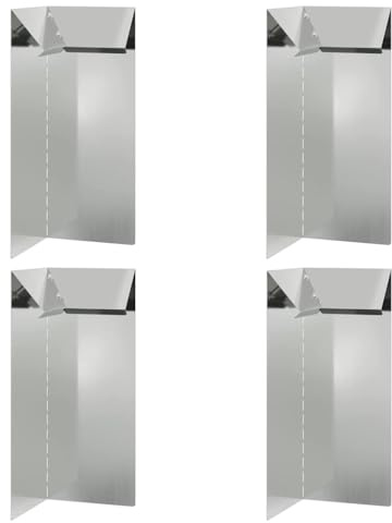 vidaXL Valla para Caracoles 4 uds. 10 x 10 x 25 cm Acero Galvanizado
