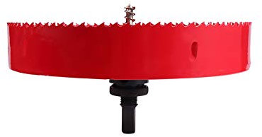 Utoolmart 220 mm Bi-Metall-Lochsäge, M42, Hochgeschwindigkeitsstahl, Lochsägeblatt, 25 mm Schnitttiefe, Öffner, Fräser, Bohrer mit sechseckigem Griff für Holz, Blech, Metall, Kunststoff, Faserplatten