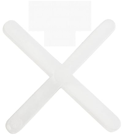 Croisillons de carrelage, 2.5 mm d'épaisseur, 1000x, Joints croisés pour un espacement régulier lors de la pose de carreaux, Les entretoises de joints croisés peuvent être jointoyées, 1000x tile cross