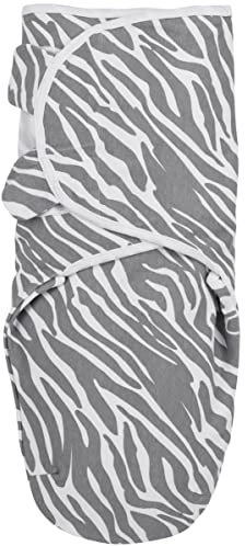 Meyco Baby Zebra Pucksack, Erstausstattung Neugeborene (Pucktuch für Babys ab 0-3 Monaten, weicher Schlafkomfort, 100% Baumwolle, atmungsaktiv, Einschlafhilfe), Grau