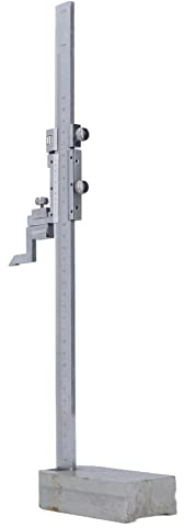 Vernier Height Gauge, 300mm Vernier Height Gauge Round Head Scriber Fixed Slider with Plastic Box for Measuring Various Heights