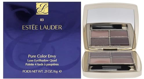 Estee Lauder Pure Color Envy Luxe Lidschatten Quad – 03 Aubergine Dream für Frauen, 7,9 g Lidschatten