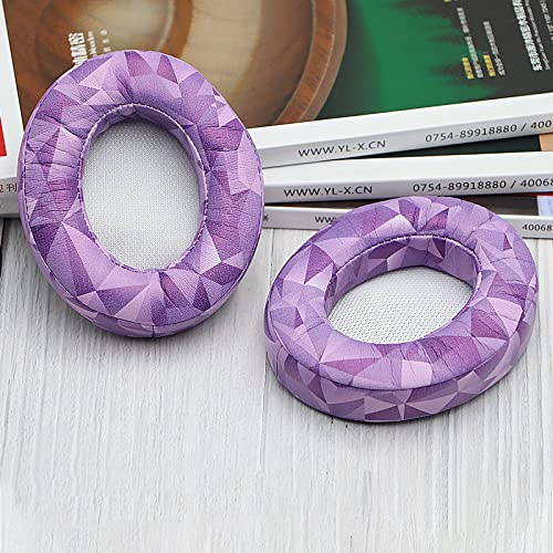 Studio3 Replacement Earpads Ear Pad Cushion Cover Compatible with Beats by Dr.Dre Studio 2.0 B0500 B0501 Wired/Wireless & Studio 3.0 Over-Ear Headphones (Purple Diamond Camo)