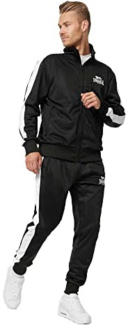 Lonsdale Herren Pember Jogginganzug, Schwarz, M