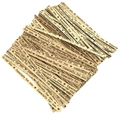 NUOBESTY 700stücke Kraftpapier Krawatten Für Brottüten Süßigkeiten Teebeutel Umweltfreundliche Bastel-Krawatten Für Hochzeiten Geburtstagsfeiern Und Feste