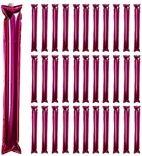Lovecheer 50 Pcs Thick Plastic Inflatable Sticks for Sports Team Spirit Party