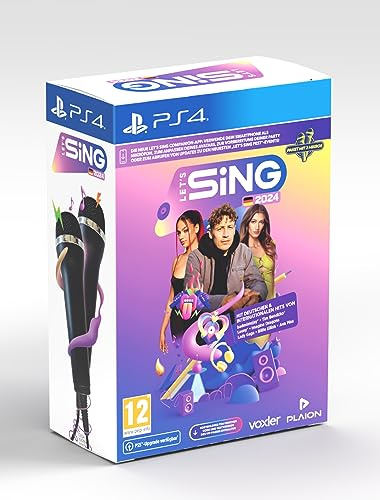 Ravenscourt Let's Sing 2024 tysk version (+ 2 mikrofoner) (Playstation 4) (AT-PEGI)