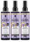 Gliss Express Purple Conditioner Blonde Perfector (3 x 200 ml), Spray Conditioner for Natural, Coloured & Highlighted Blonde Hair, with Blow Dryer Protection & UV Filter