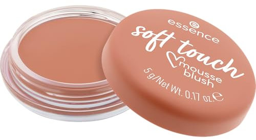 essence soft touch mousse blush, Rouge, Nr. 10, Nude, sofortiges Ergebnis, natürlich, matt, vegan, ölfrei, ohne Parabene, Nanopartikel frei, 1er Pack (5g)