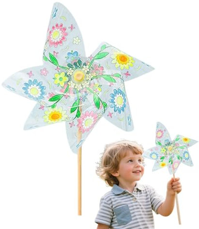 Bastelset Für Kinder | Handgefertigter Außen-Windspinner - Kreative Beschäftigung Und Bastelaktivität Für Draußen