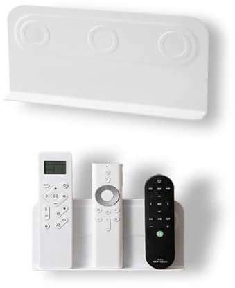 Magnetische Fernbedienung Halterung zur Wandmontage, Selbstklebend Organizer ohne Bohren Wandhalterung Fernbedienung Aufbewahrung für Kleine Flachrückige TV-, AC- & Smart-Geräte-Fernbedienungen