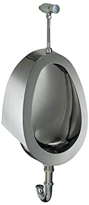 Urinario de pared, inodoro de embudo para baño comercial, inodoro vertical de inducción de acero inoxidable 304, utilizado en bares, hoteles, etc.