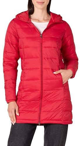 Amazon Essentials Donna Piumino con Cappuccio Ripiegabile, Leggero e Idrorepellente (Disponibile in Taglie Forti)