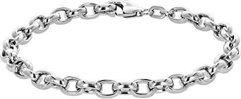 trendor Armband 925 Silber Erbsmuster 78957 | Silber-Armband Damen und Herren, Silberschmuck, Armschmuck Frauen und Männer, Armband Sterlingsilber, Erbsketten-Armband