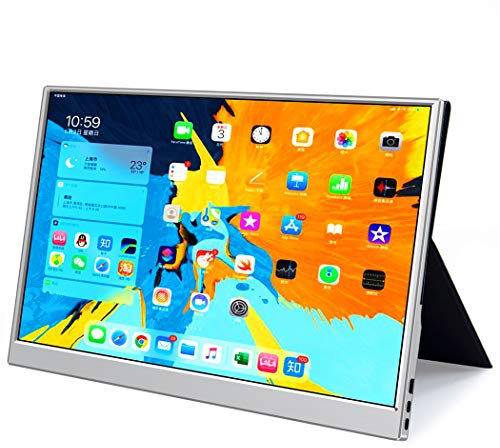 Magedok Portable Touchscreen Monitor,15.6 FHD 1920×1080 Computer Display, Mobile Screen with 2 x USB C,Mini HDMI,Lightweight,Non-Glare HDR,Narrow Bezel for Laptop, PC, Phone, Mac, Game console