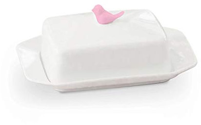 luckxuan Butterdose Rechteckige Butterform mit Deckel, einfacher und niedlicher keramischer Butterbehälter, kann für Butterhalter in Hotels, Restaurants und Häusern verwendet Werden Butterdosen