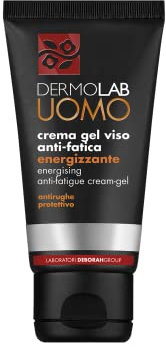 Dermolab Uomo - Crema Gel Anti-Fatica Energizzante, per Tutti i Tipi di Pelle, con Aloe Vera e Acido Ialuronico, Effetto Idratante e Fortificante, Contrasta le Rughe, Dermatologicamente Testato, 50 ml