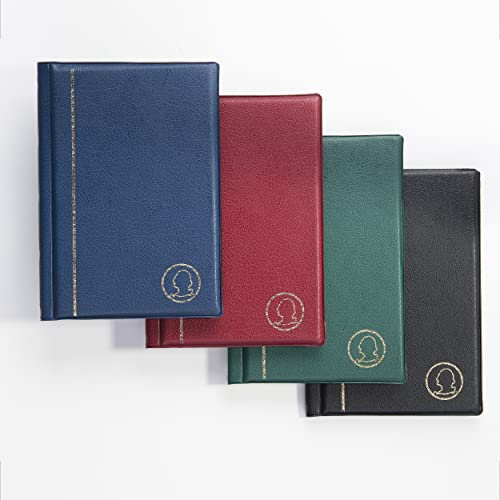 MC.Sammler Album de Collection de pièces de Monnaie | 48 Poches 50 x 50 mm | Classeur pour Monnaie Numismatique Collection | Rouge |