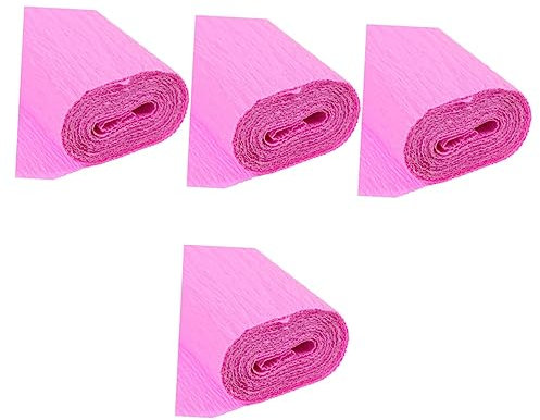 COHEALI 4 Rollen Bastel-krepppapier-rollen-set Für Die Blumenherstellung Italienisches Stretch-
