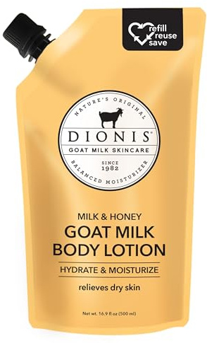 Dionis Goat Milk Milk & Honey Body Lotion Refill Pouch 16.9 oz (Pack of 1)