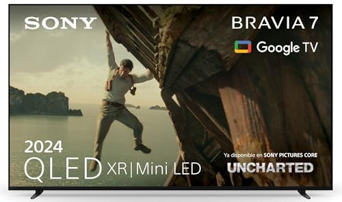 Sony BRAVIA 7 QLED (XR l Mini LED) 75 pollici 4K HDR Google Smart TV (2024) | Gaming menu per PlayStation 5, IMAX Enhanced, Dolby Vision Atmos, Chromecast, AirPlay, 120Hz 75XR70