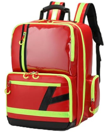 Joyfitness Notfall-Trauma-Tasche für Ersthelfer, EMS, Erste-Hilfe-Rucksack, mehrere Fächer, Rucksack im Notfall leer, für Rettungsdienste, Camping, Wandern, Zuhause, Exkursionen