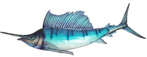 Eurocatch Sailfish - Väggdekoration - 110cm - 3D - Metall och glas - Konst - Mancave Dekoration - Väggdekoration - Presentidé