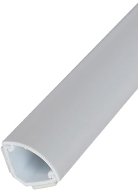 Eck-Kabel-Management-Set, elektrische Kabelabdeckung, Kabelkanal für Boden, Sockelleiste, Deckenkordel, Verdecker, Kabelabdeckung, Laufbahn, Weiß, 17 x 10 x 17 mm