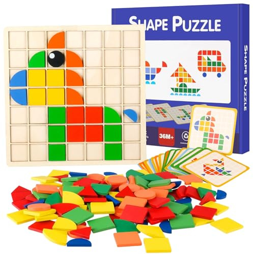 150pcs Kreative Mosaik-Puzzle, Montessori Spielzeug ab 3 4 5 6 Jahre
