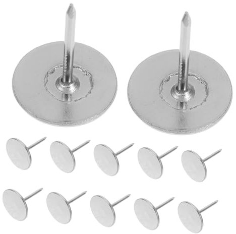DIYEAH 20 Stück Flachkopf Möbelnägel 19x22mm Aus Eisen Metall Galvanisiert Reißnägel Für Polstermöbel Pinnwand Und Bastelarbeiten Dekorative Sofa Nägel Für Heim Und Büro