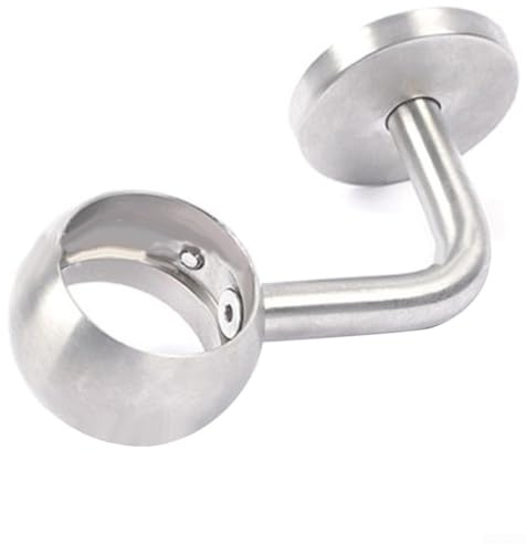 SiSinkal Supports de Support de Tube Rond Moderne en Acier Inoxydable pour système de Rampe d'escalier de Placard (38 mm)