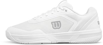 Wilson Courtglide Men's Tennis Shoes, Ideal Fit, Breathable Comfort, Reliable Traction, Shock Absorption, Colour: White, Size: 10 1/2