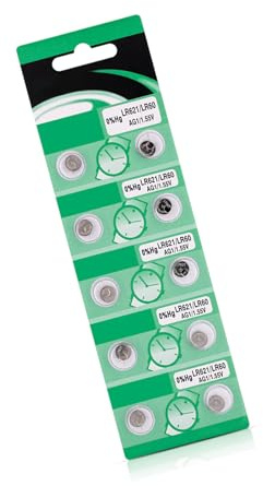 Lot de 10 piles alcalines AG1 LR621 AG1 longue durée offrant une alimentation stable pour les appareils électroniques quotidiens - Piles bouton de grande capacité