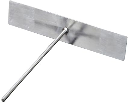 Jiuvaso Crepiera in acciaio inox, utensili per pancake e frutta, fai da te, utensili da cucina portatili professionali, spalmatore per pastella per ristoranti, Grande