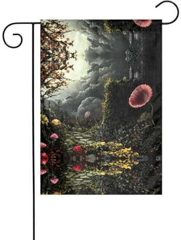 Wzywhj Venusfliegenfalle wartet Muster Sommer Gartenflagge doppelseitige Dekoration Innenhof 30,5 x 45,7 cm